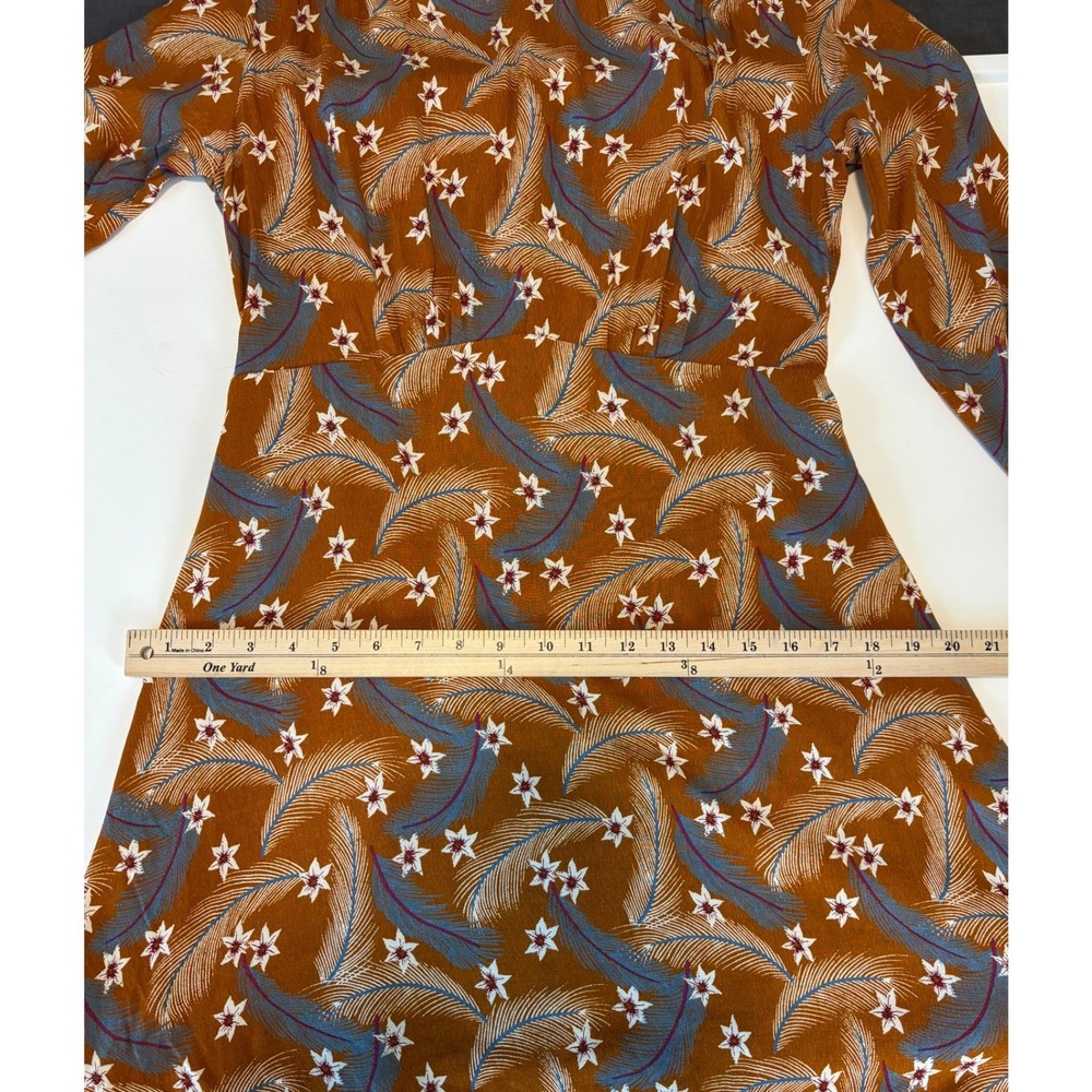 & Other Stories Paris Atelier Floral Long Sleeve Mini Dress US‎ 10 - Picture 10 of 11